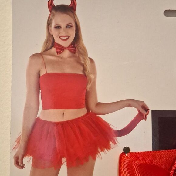 Red Devil Kit Halloween Costumes Accessories - Picture 2 of 6